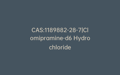 CAS:1189882-28-7|Clomipramine-d6 Hydrochloride