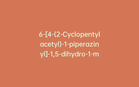 6-[4-(2-Cyclopentylacetyl)-1-piperazinyl]-1,5-dihydro-1-methyl-4H-pyrazolo[3,4-d]pyrimidin-4-one