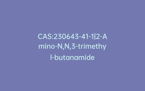 CAS:230643-41-1|2-Amino-N,N,3-trimethyl-butanamide