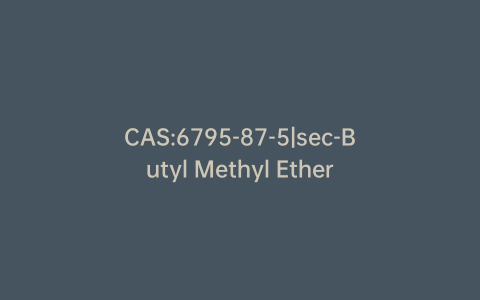 CAS:6795-87-5|sec-Butyl Methyl Ether