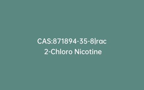 CAS:871894-35-8|rac 2-Chloro Nicotine