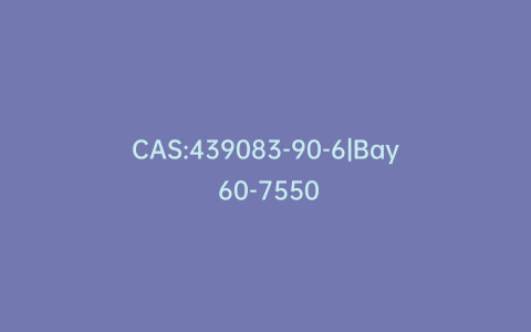 CAS:439083-90-6|Bay 60-7550