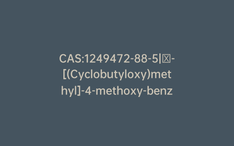 CAS:1249472-88-5|α-[(Cyclobutyloxy)methyl]-4-methoxy-benzenemethanol