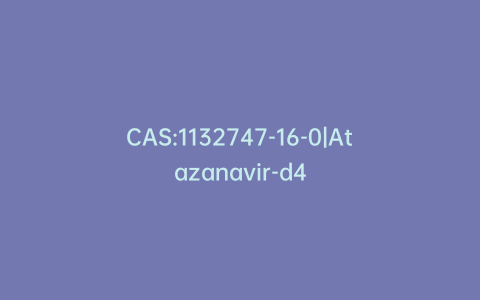 CAS:1132747-16-0|Atazanavir-d4
