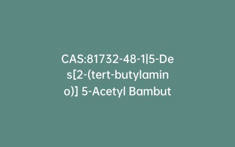 CAS:81732-48-1|5-Des[2-(tert-butylamino)] 5-Acetyl Bambuterol