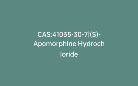 CAS:41035-30-7|(S)-Apomorphine Hydrochloride
