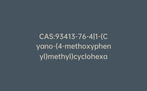 CAS:93413-76-4|1-(Cyano-(4-methoxyphenyl)methyl)cyclohexanol