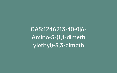 CAS:1246213-40-0|6-Amino-5-(1,1-dimethylethyl)-3,3-dimethyl-2(3H)-benzofuranone