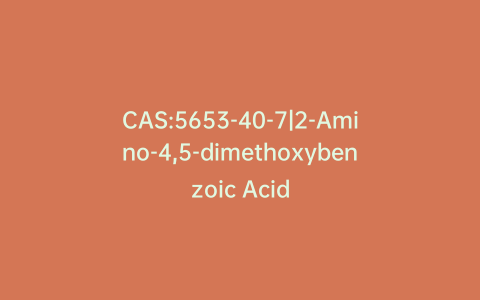 CAS:5653-40-7|2-Amino-4,5-dimethoxybenzoic Acid