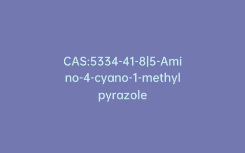 CAS:5334-41-8|5-Amino-4-cyano-1-methylpyrazole