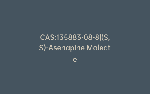 CAS:135883-08-8|(S,S)-Asenapine Maleate
