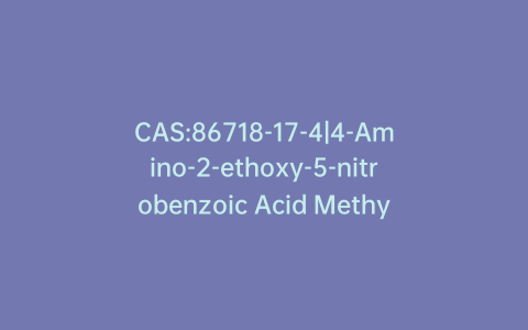 CAS:86718-17-4|4-Amino-2-ethoxy-5-nitrobenzoic Acid Methyl Ester