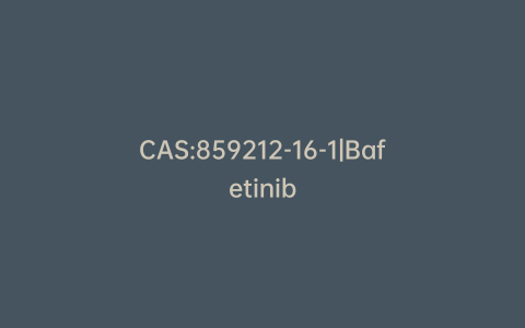 CAS:859212-16-1|Bafetinib
