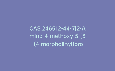 CAS:246512-44-7|2-Amino-4-methoxy-5-[3-(4-morpholinyl)propoxy]benzamide