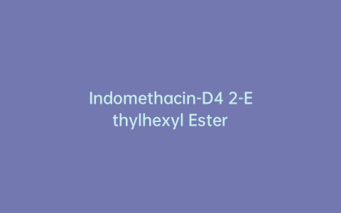 Indomethacin-D4 2-Ethylhexyl Ester