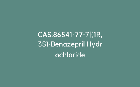 CAS:86541-77-7|(1R,3S)-Benazepril Hydrochloride