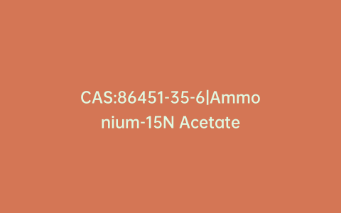 CAS:86451-35-6|Ammonium-15N Acetate
