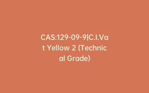 CAS:129-09-9|C.I.Vat Yellow 2 (Technical Grade)