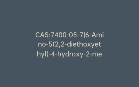 CAS:7400-05-7|6-Amino-5(2,2-diethoxyethyl)-4-hydroxy-2-mercaptopyrimidine