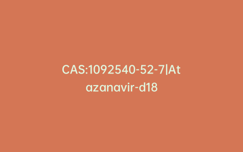 CAS:1092540-52-7|Atazanavir-d18