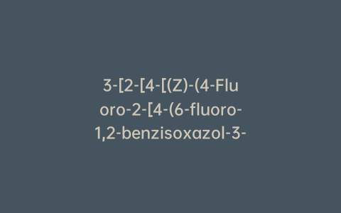 3-[2-[4-[(Z)-(4-Fluoro-2-[4-(6-fluoro-1,2-benzisoxazol-3-yl)piperidin-1-yl)phenyl](hydroxyimino)methyl]piperidin-1-yl]ethyl]-2-methyl-6,7,8,9-tetrahydro-9-hydroxy-4H-pyrido[1,2-a]pyrimidin-4-one-d4