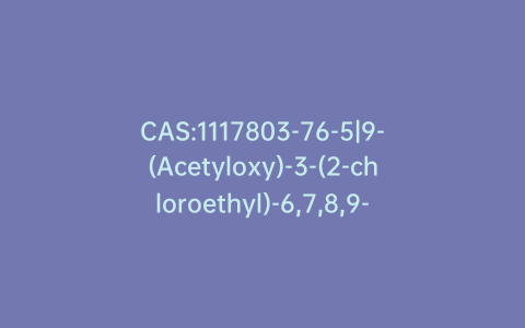 CAS:1117803-76-5|9-(Acetyloxy)-3-(2-chloroethyl)-6,7,8,9-tetrahydro-2-methyl-4H-pyrido[1,2-a]pyrimidin-4-one