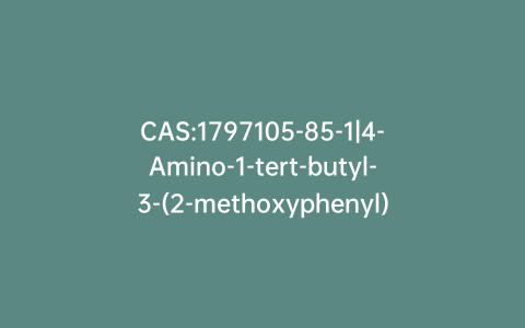 CAS:1797105-85-1|4-Amino-1-tert-butyl-3-(2-methoxyphenyl)-1H-pyrazolo[3,4-d]pyrimidine