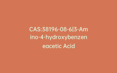 CAS:38196-08-6|3-Amino-4-hydroxybenzeneacetic Acid