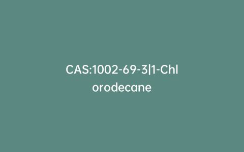 CAS:1002-69-3|1-Chlorodecane