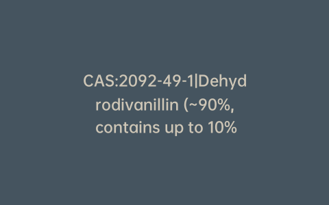 CAS:2092-49-1|Dehydrodivanillin (~90%, contains up to 10% unknown inorganics)