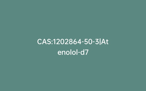 CAS:1202864-50-3|Atenolol-d7