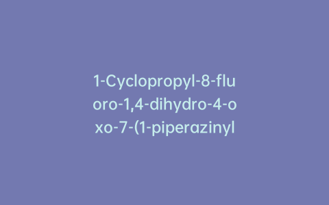 1-Cyclopropyl-8-fluoro-1,4-dihydro-4-oxo-7-(1-piperazinyl)-3-quinolinecarboxylic Acid Hydrochloride