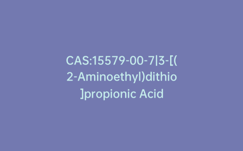 CAS:15579-00-7|3-[(2-Aminoethyl)dithio]propionic Acid