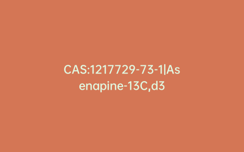 CAS:1217729-73-1|Asenapine-13C,d3