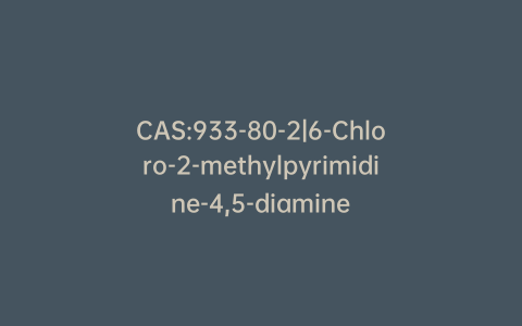 CAS:933-80-2|6-Chloro-2-methylpyrimidine-4,5-diamine