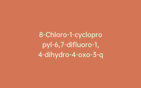 8-Chloro-1-cyclopropyl-6,7-difluoro-1,4-dihydro-4-oxo-3-quinolinecarboxylic Acid