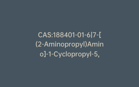 CAS:188401-01-6|7-[(2-Aminopropyl)Amino]-1-Cyclopropyl-5,6-Difluoro-1,4-Dihydro-4-Oxo-3-Quinolinecarboxylic Acid