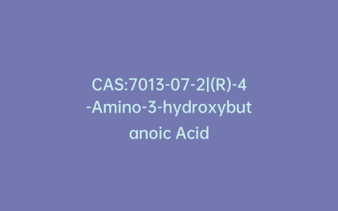 CAS:7013-07-2|(R)-4-Amino-3-hydroxybutanoic Acid