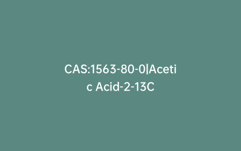 CAS:1563-80-0|Acetic Acid-2-13C