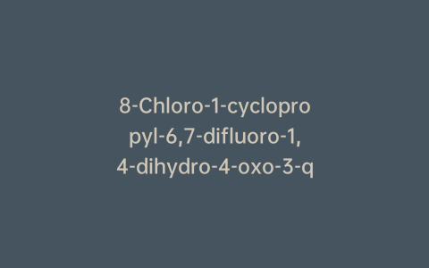 8-Chloro-1-cyclopropyl-6,7-difluoro-1,4-dihydro-4-oxo-3-quinolinecarboxylic Acid-d4