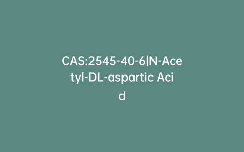 CAS:2545-40-6|N-Acetyl-DL-aspartic Acid