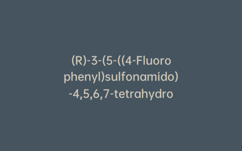 (R)-3-(5-((4-Fluorophenyl)sulfonamido)-4,5,6,7-tetrahydro-1H-indol-1-yl)propanoic Acid