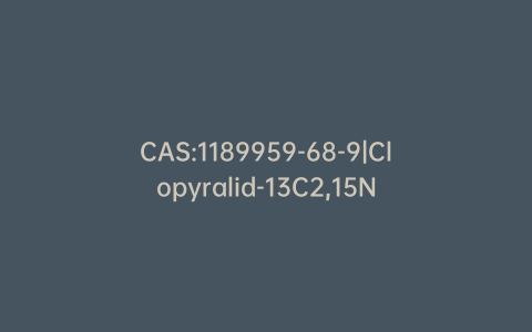 CAS:1189959-68-9|Clopyralid-13C2,15N