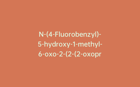 N-(4-Fluorobenzyl)-5-hydroxy-1-methyl-6-oxo-2-(2-(2-oxopropanamido)propan-2-yl)-1,6-dihydropyrimidine-4-carboxamide