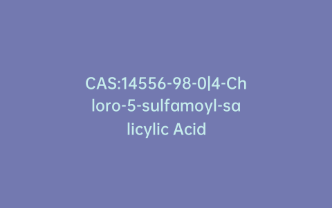 CAS:14556-98-0|4-Chloro-5-sulfamoyl-salicylic Acid
