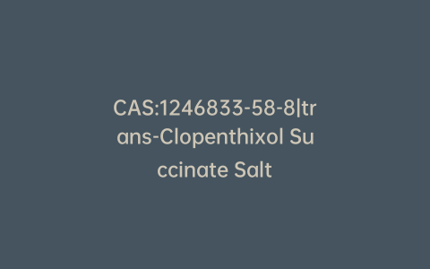 CAS:1246833-58-8|trans-Clopenthixol Succinate Salt