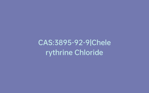 CAS:3895-92-9|Chelerythrine Chloride