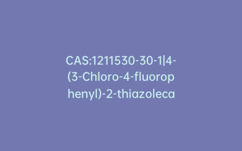 CAS:1211530-30-1|4-(3-Chloro-4-fluorophenyl)-2-thiazolecarboxylic Acid