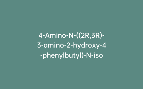 4-Amino-N-((2R,3R)-3-amino-2-hydroxy-4-phenylbutyl)-N-isobutylbenzenesulfonamide-d9 Bis(2,2,2-trifluoroacetate)
