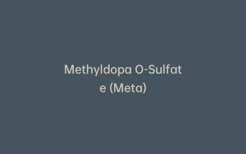 Methyldopa O-Sulfate (Meta)